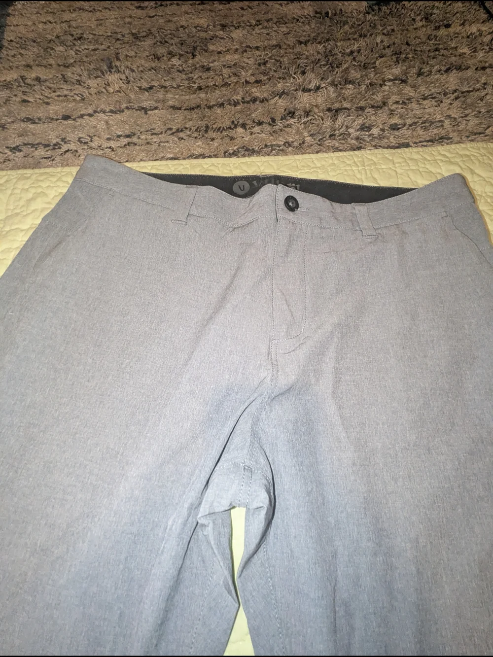 Vuori Men's Skinny Pants in Gray-Blue